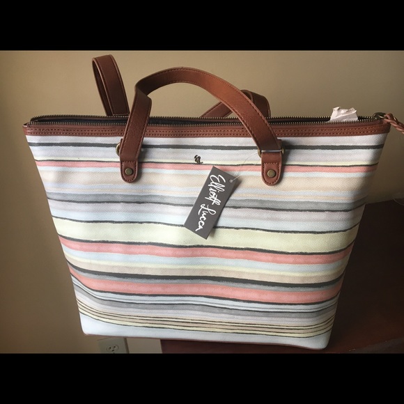 Elliott Lucca’s Aria “Harmony Stripe” tote - Picture 2 of 4